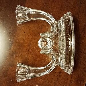 VTG Buder Bleikristall Crystal double candelabra